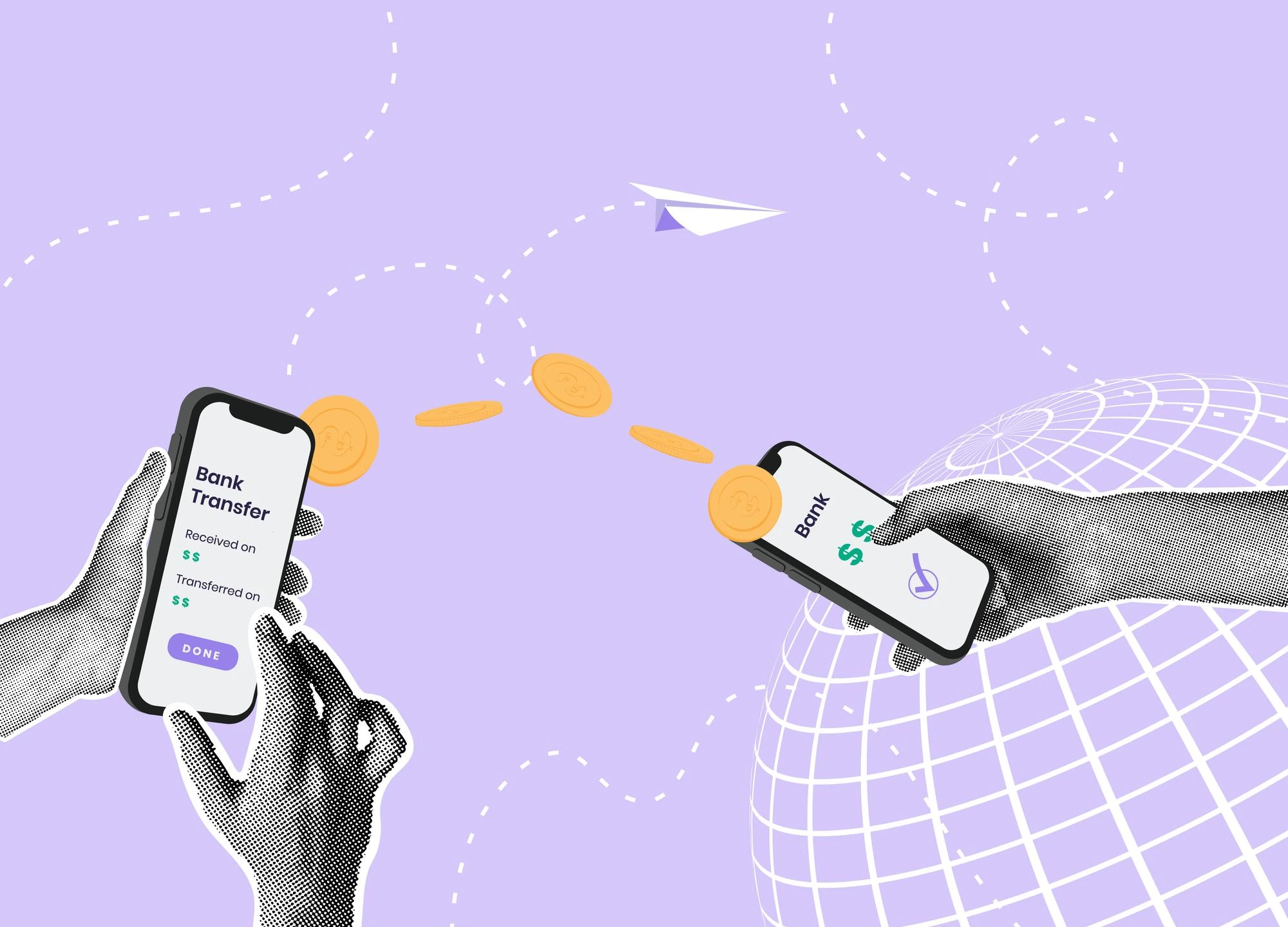 انتقال بانکی سریع برای تسهیم درآمد در پلتفرم آموزشی دانه مفهوم انتقال وجه بانک به بانک با استفاده از موبایل